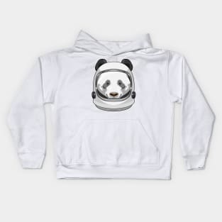 Panda as Astronaut with Helmet Kids Hoodie